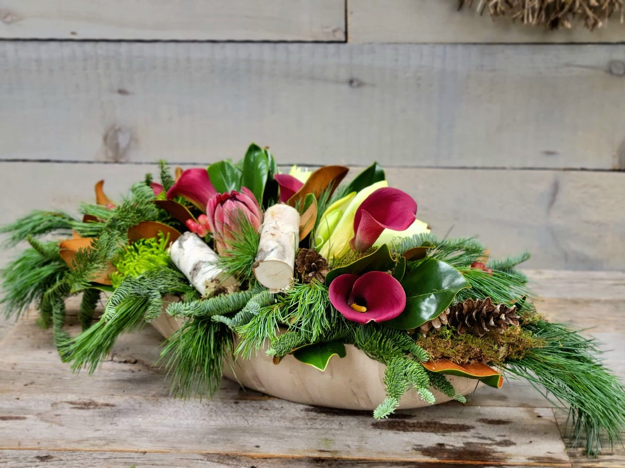 Winter Table Arrangement